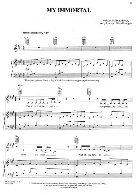 (PDF) Evanescence My Immortal Piano Sheets - DOKUMEN.TIPS