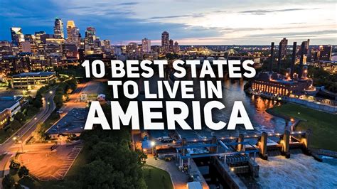 10 best states to live in America - YouTube