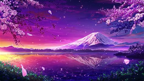 Mount Fuji Purple Wallpapers - Top Free Mount Fuji Purple Backgrounds - WallpaperAccess