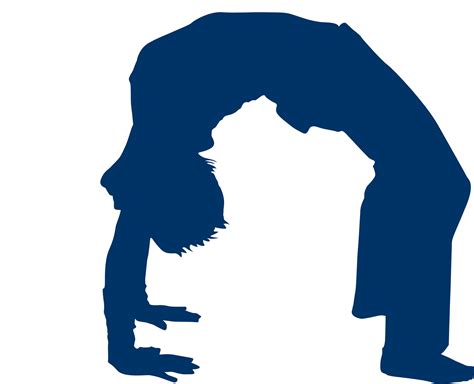 Vector Image of Back Bridge Yoga Pose