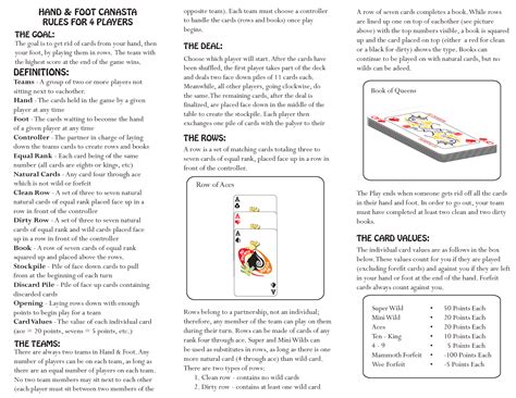 Printable Cribbage Rules - Customize and Print