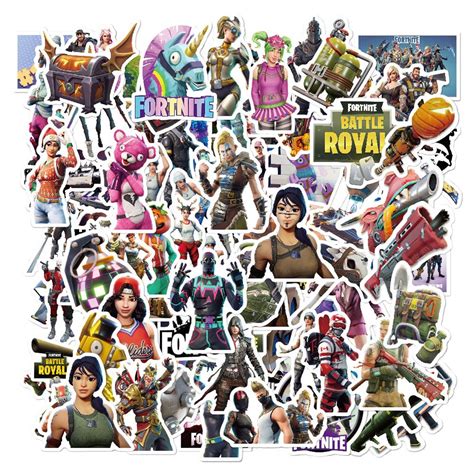 2020 /Pack Different Fortnite Stickers For Gamers Car Laptop Skateboard IPad Bike Motorcycle PS4 ...