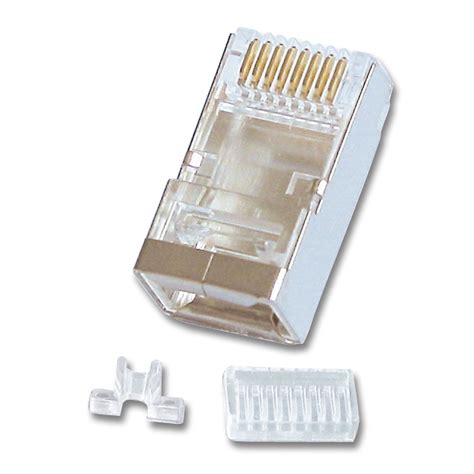 Shielded RJ-45 Male Connector, 8 Pin CAT6, Pack of 10 - from LINDY UK