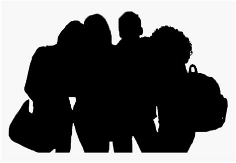 Friends Silhouette - Silhouette, HD Png Download - kindpng