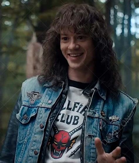 Stranger Things Eddie Munson Vest | Demobat Slayer Denim Vest - Jackets ...