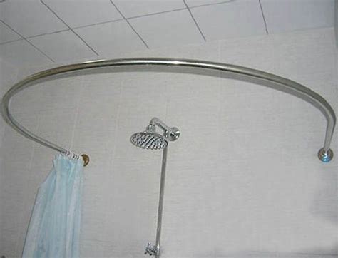 Online Shop Stainless steel curved shower rod / circular U-shaped shower curtain rod u-shaped L ...