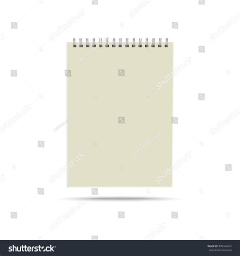 Blank Spiral Notepad Vector Illustration Stock Vector (Royalty Free ...