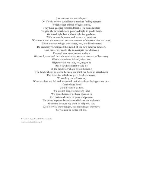 Refugees. A Poem