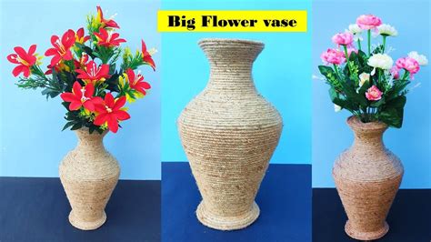waste material craft ideas || DIY flower vase || raj easy craft | Flower vase diy, Craft from ...