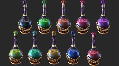 Health Potion Bottle Set - FlippedNormals