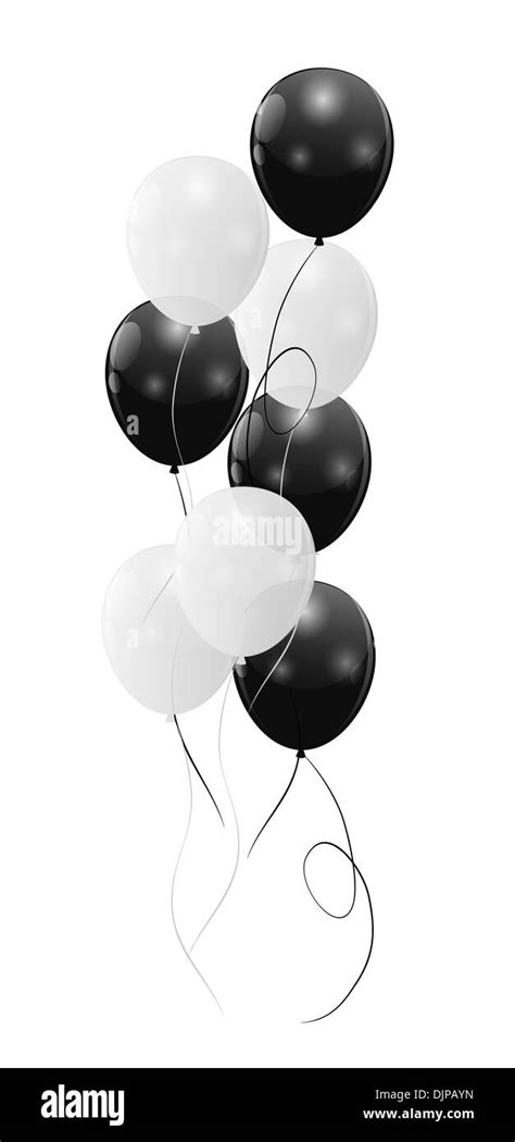 Black And White Balloon Border