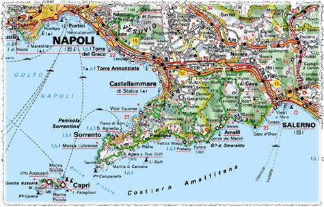 Mapa Costa Amalfitana | Amalfi coast italy map, Amalfi coast italy, Amalfi coast