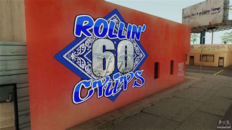 Rollin 60 Crips Mural for GTA San Andreas