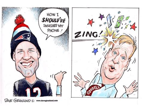 Editorial Cartoons and Illustrations » Tom Brady smashes phone ...