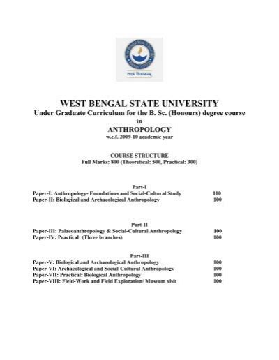 WEST BENGAL STATE UNIVERSITY - Wbsubsyllabus.org