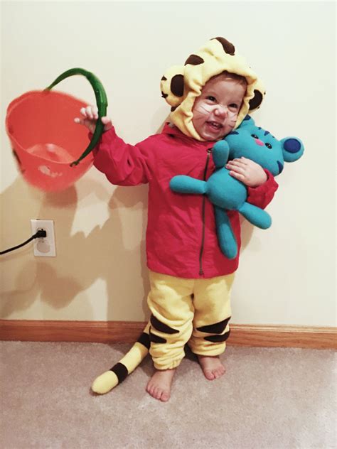 Daniel Tiger Costume 🎃🐯 . . Tigey and Daniel Tiger are both made with super soft microfleece ...