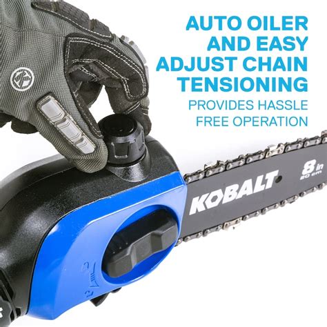 Kobalt 40-volt Max 8-in Cordless Electric Pole Saw 2.5 Ah (Battery ...