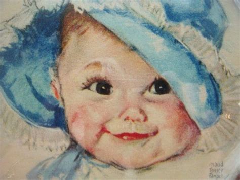 maude fangel | ... "Bright Eyes" Picture of Baby by Maud Tausey Fangel Free Shipping | Vintage ...