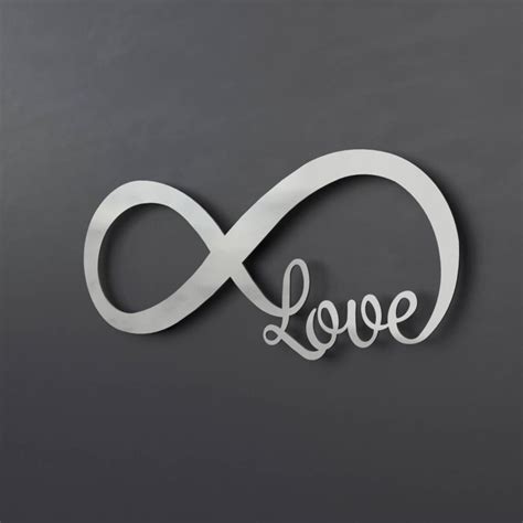 Infinity Symbol Metal Wall Art Love Metal Wall Art Love - Etsy