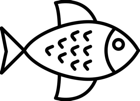 Fish Outline Icon 9248341 Vector Art at Vecteezy