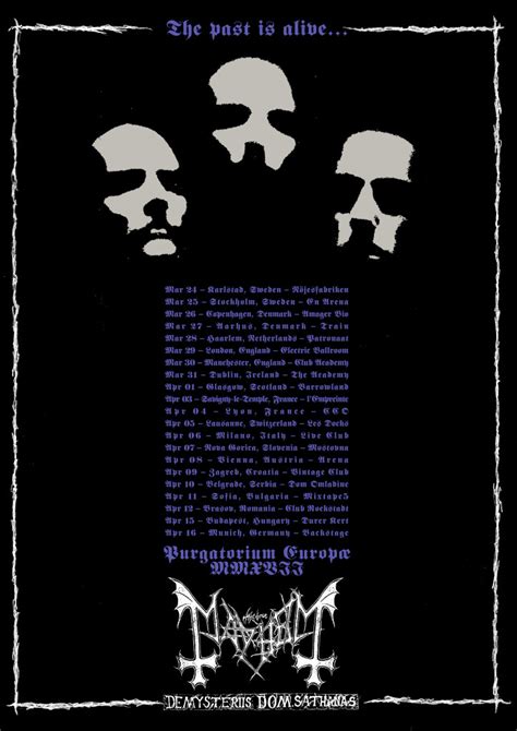 MAYHEM: Norwegian Black Metal Legends Prepare For European Takeover ...