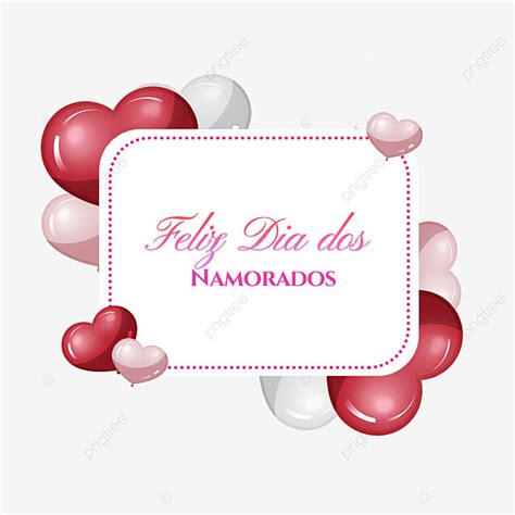 Brazil Valentines Day Hd Transparent, Brazil Valentines Day Balloons Blessing Border, Brazil ...