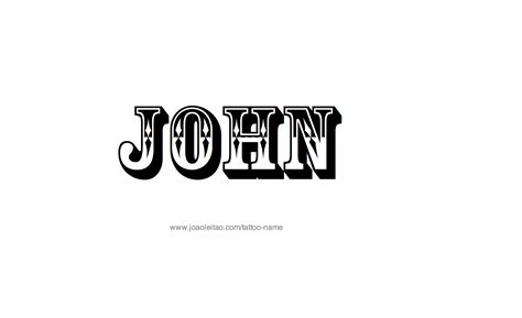 John Name Tattoo Designs