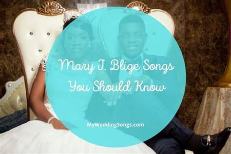 Mary J. Blige Songs List for an R&B Wedding Playlist