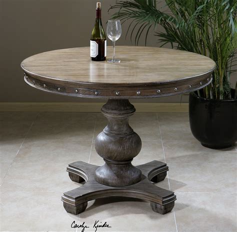 Sylvana Round Pedestal Kitchen Table 42" | Zin Home