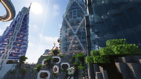 Futuristic city a friend and I have been building in surival for some ...