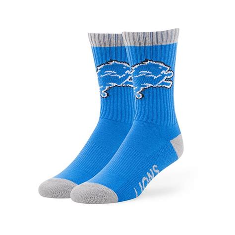 Detroit Lions Bolt Sport Socks Blue Raz 47 Brand | Sport socks, Detroit ...