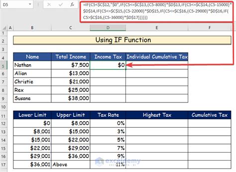 Income Tax Computation in Excel Format (4 Suitable Solutions)