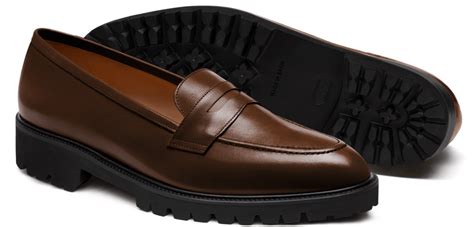 Penny Loafers - black & brown leather