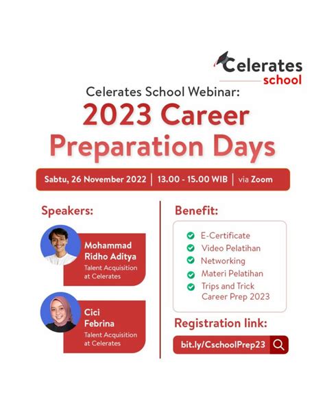 Celerates School Webinar: 2023 Career Preparation Days - Fakultas Ilmu Komputer | Universitas ...