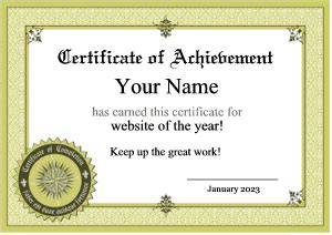 Certificates Template