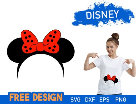 Minnie Mouse Ears SVG Free