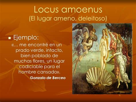 Este fragmento de Gonzalo de Berceo es un ejemplo de locus amoenus ...