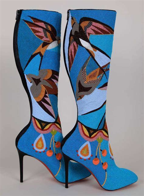 Stunning Beaded Boots from Jamie Okuma - PowWows.com - Native American Pow Wows