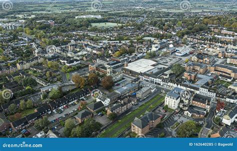 Aerial View of the Old Town Area in Swindon, Wiltshire Stock Image ...