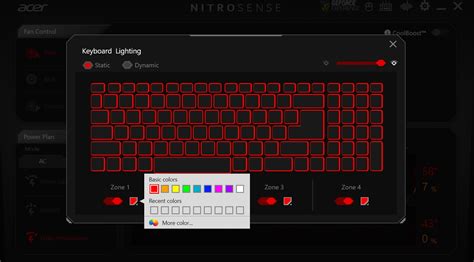 Acer Nitro AN515-57 keyboard colors on nitro settings but there is no option. — Acer Community