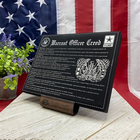 Army Warrant Officer Creed Leatherette or Wood Plaque - Etsy