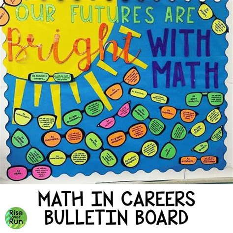 Math Bulletin Board or Door Decoration with Sunglasses | Math classroom ...