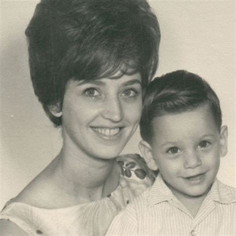 John Stamos as a child with his mother.