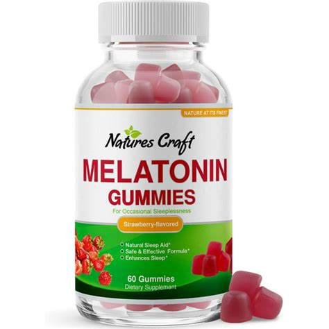 Melatonin 5mg Natural Sleep Aid - Natural Melatonin Gummies 5mg Deep Sleep Supplement for ...