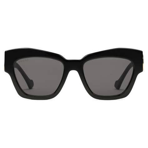 Gucci - Cat-Eye Frame Sunglasses - Black Grey - Gucci Eyewear - Avvenice