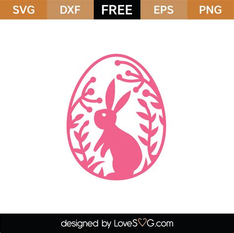 Free Easter Bunny Silhouette SVG Cut File - Lovesvg.com