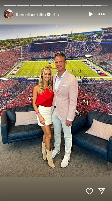 PHOTO: Ole Miss' Lane Kiffin is all smiles with GF Sally Rychlak after ...