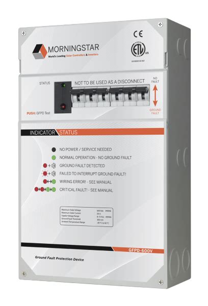 Morningstar Ground Fault Protection Device (GFPD600)