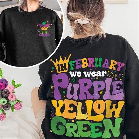 Mardi Gras Sweatshirt, Purple Green Gold Mardi Gras, Mardi Gras Celebration Shirt, Mardi Gras ...