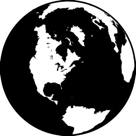 Black and White Earth Logo - LogoDix